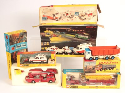 Lot 44 - Dinky & Corgi Toys. Group of Emergency & Commercial Vehicles.