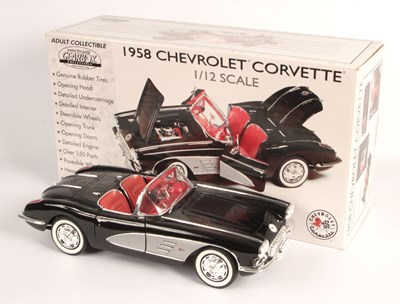 Lot 51 - Gearbox Collectible 17904 1/12th Scale 1958 Chevrolet Corvette Convertible.
