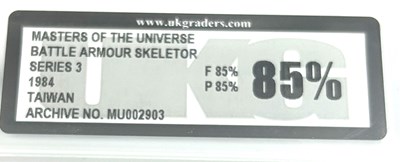 Lot 124 - Mattel Vintage Masters of the Universe Battle Armour Skeletor Series 3 1984 Taiwan - UKG Graded 85% 85/85.