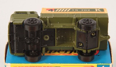 Lot 1 - Matchbox Superfast 1a Mercedes LP Military Covered Truck RARE BLACK LARGE DIAMETER 5-SPOKE WIDE WHEELS