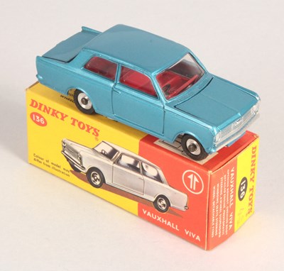 Lot 81 - Dinky Toys 136 Vauxhall Viva - Metallic Blue Body.