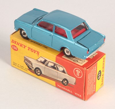 Lot 82 - Dinky Toys 136 Vauxhall Viva - Metallic Blue Body.
