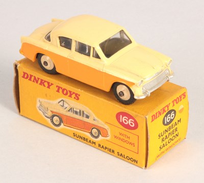 Lot 83 - Dinky Toys 166 Sunbeam Rapier Saloon - Two-Tone Cream & Deep Yellow.