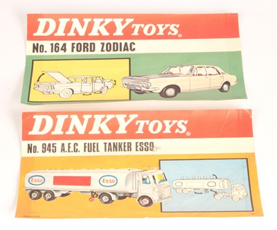 Lot 108 - Dinky Toys - Pair of Shop Retailers Window Stickers.