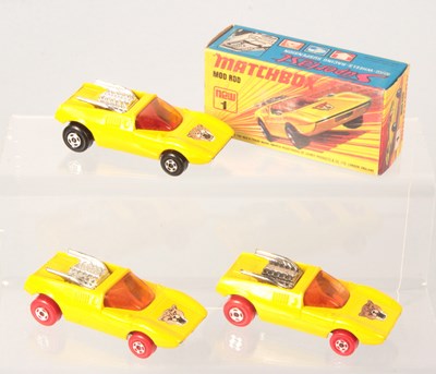 Lot 3 - Matchbox Superfast 3 x 1b Mod Rod INCLUDING RED INTERIOR