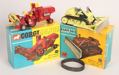 Lot 113 - Corgi Major Toys - Pair of Farm & Construction Vehicles.