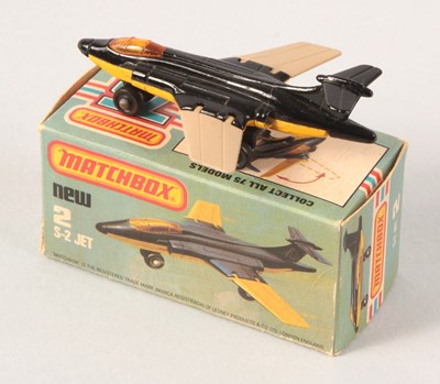 Lot 14 - Matchbox Superfast 2d Blackburn Buccaneer S-2 Jet WITH RARE TAN PLASTIC FOLDING WINGS
