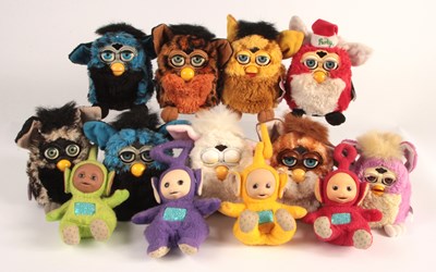 Lot 125 - Furby & Teletubbies Group of Items.