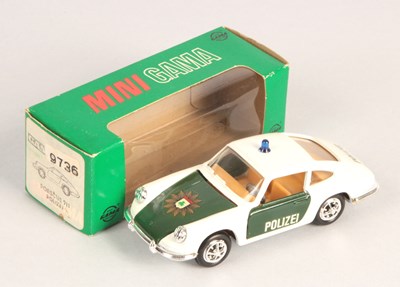 Lot 132 - Mini Gama 9736 Porsche 911 "Polizei" - White / Green.