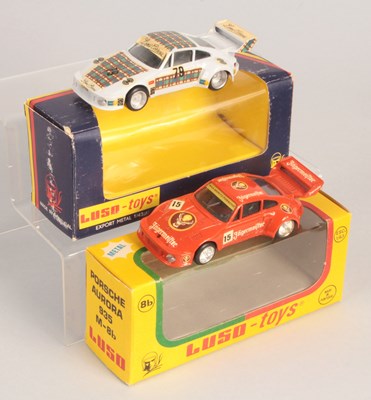 Lot 135 - Luso Toys - Portugal. Pair of Porsche 935 Race Cars.