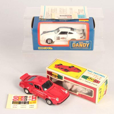 Lot 136 - Diapet & Tomica Dandy - Pair of Porsche Race Cars.