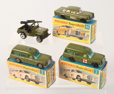 Lot 16 - Matchbox Superfast Group of 4 x Military Vehicles