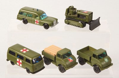 Lot 17 - Matchbox Superfast Group of 5 x Military Vehicles