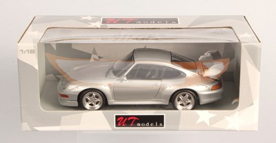 Lot 159 - UT Models 180 065000 1/18th Porsche 911 GT2 Street Car - Silver 1997