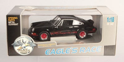 Lot 160 - Eagles Race 320400 1/18th Porsche 911 Carrera RS 2.7L - Black / Red