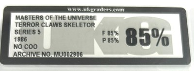 Lot 126 - Mattel Vintage Masters of the Universe Terror Claws Skeletor Series 5 1986 No COO - UKG Graded 85% 85/85.