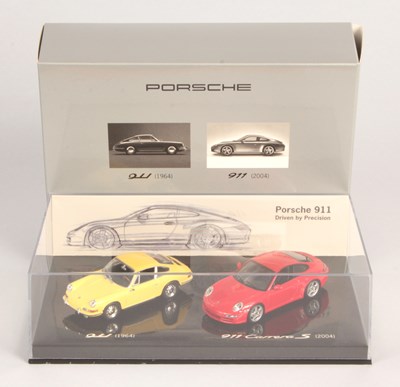 Lot 166 - Minichamps 1/43rd WAP 020 Set 09 Porsche 911 2x Car Set.