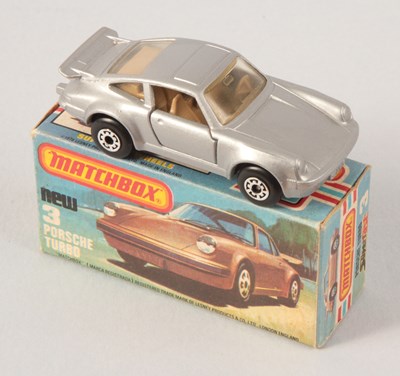 Lot 19 - Matchbox Superfast 3c Porsche 911/930 Turbo WITH RARE TAN INTERIOR & METALLIC BROWN BASE