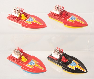 Lot 24 - Matchbox Superfast 4 x 5b Seafire Power Boat HARDER TO FIND VARIATIONS