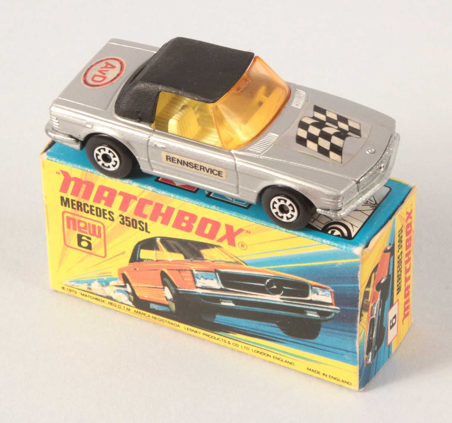 Lot 29 - Matchbox Superfast 6b Mercedes 350SL RARE GERMAN EXPORT ISSUE