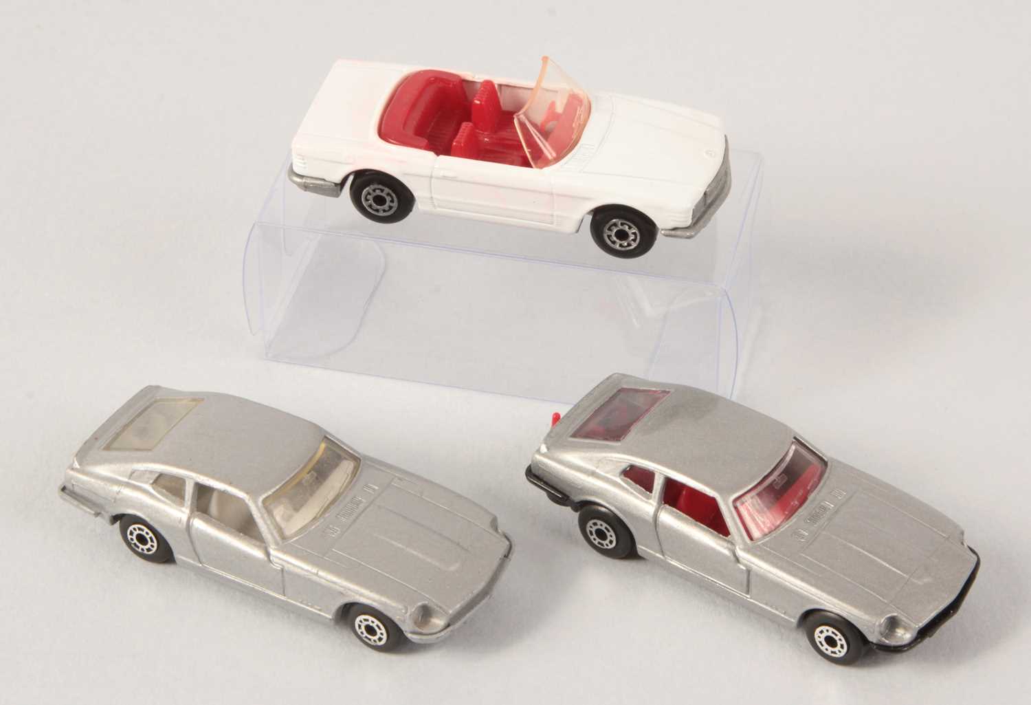 Lot 31 - Matchbox Superfast 6b Mercedes 350SL and 2 x 67c Datsun 260Z MADE IN CHINA ISSUES