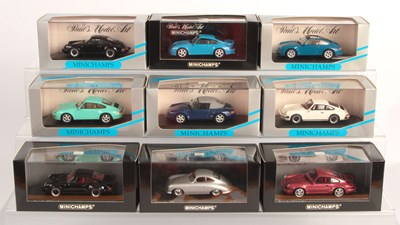 Lot 170 - Minichamps 1/43rd Group of Porsche 911 Road Cars.