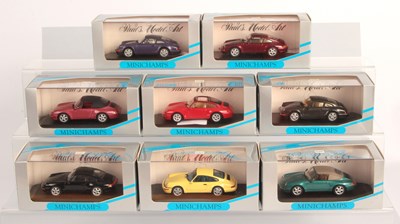Lot 171 - Minichamps 1/43rd Group of Porsche 911 Road Cars.