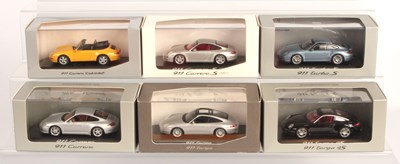 Lot 174 - Minichamps 1/43rd Group of Porsche Road Cars.