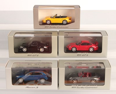 Lot 175 - Minichamps 1/43rd Group of Porsche Road Cars.