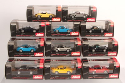 Lot 189 - Schuco 1/43rd - Group of Porsche Road Cars.