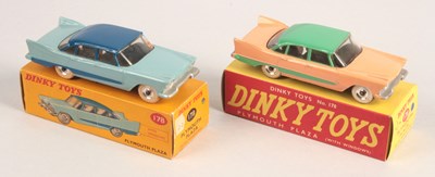 Lot 320 - Dinky Toys 2 x 178 Plymouth Plaza