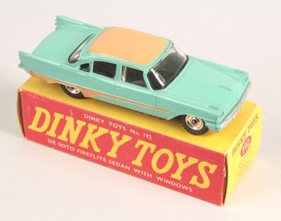 Lot 323 - Dinky Toys 192 De Soto Fireflight Sedan RARE LATE ISSUE WITHOUT MODEL NUMBER ON BASEPLATE.