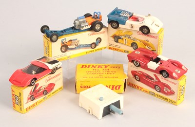 Lot 337 - Dinky Toys Group of 4 x Early 1970's Issue Racing Cars