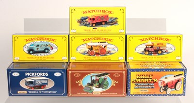Lot 203 - Matchbox Models of Yesteryear. Group of Steam Vehicles & Van.