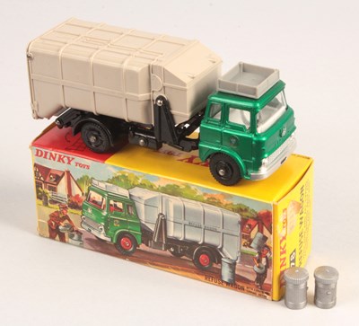 Lot 365 - Dinky Toys 978 Bedford TK Refuse Truck WITH RARE BLACK PLASTIC HUBS