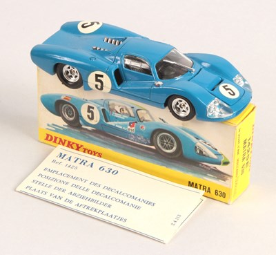 Lot 393 - French Dinky Toys 1425E Matra 630 Racing Car + Unused Decal Sheet + Leaflet