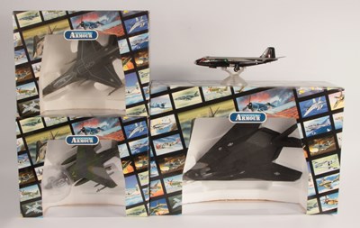 Lot 234 - Franklin Mint Armour Collection & Corgi - Group of 4x 1/48th Jet Aircraft.