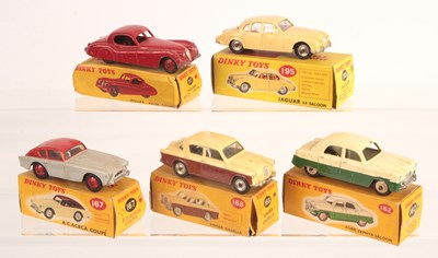 Lot 238 - Dinky Toys. Group of 5x British boxed cars.