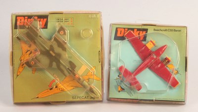 Lot 415 - Dinky Toys 715 Beechcraft C55 Baron & 731 RAF SEPECAT Jaguar