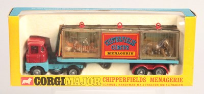 Lot 422 - Corgi Major Toys 1139 Scammell Handyman Chipperfields Circus Menagerie Truck & Trailer
