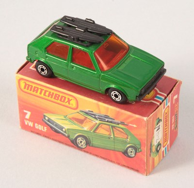 Lot 34 - Matchbox Superfast 7c Volkswagen Golf RARE RED INTERIOR, CHARCOAL GREY BASE