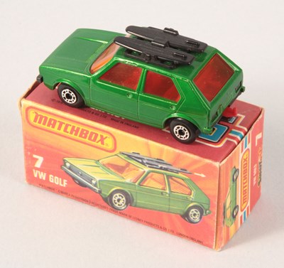 Lot 34 - Matchbox Superfast 7c Volkswagen Golf RARE RED INTERIOR, CHARCOAL GREY BASE