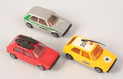 Lot 35 - Matchbox Superfast 3 x 7c Volkswagen Golf Variations
