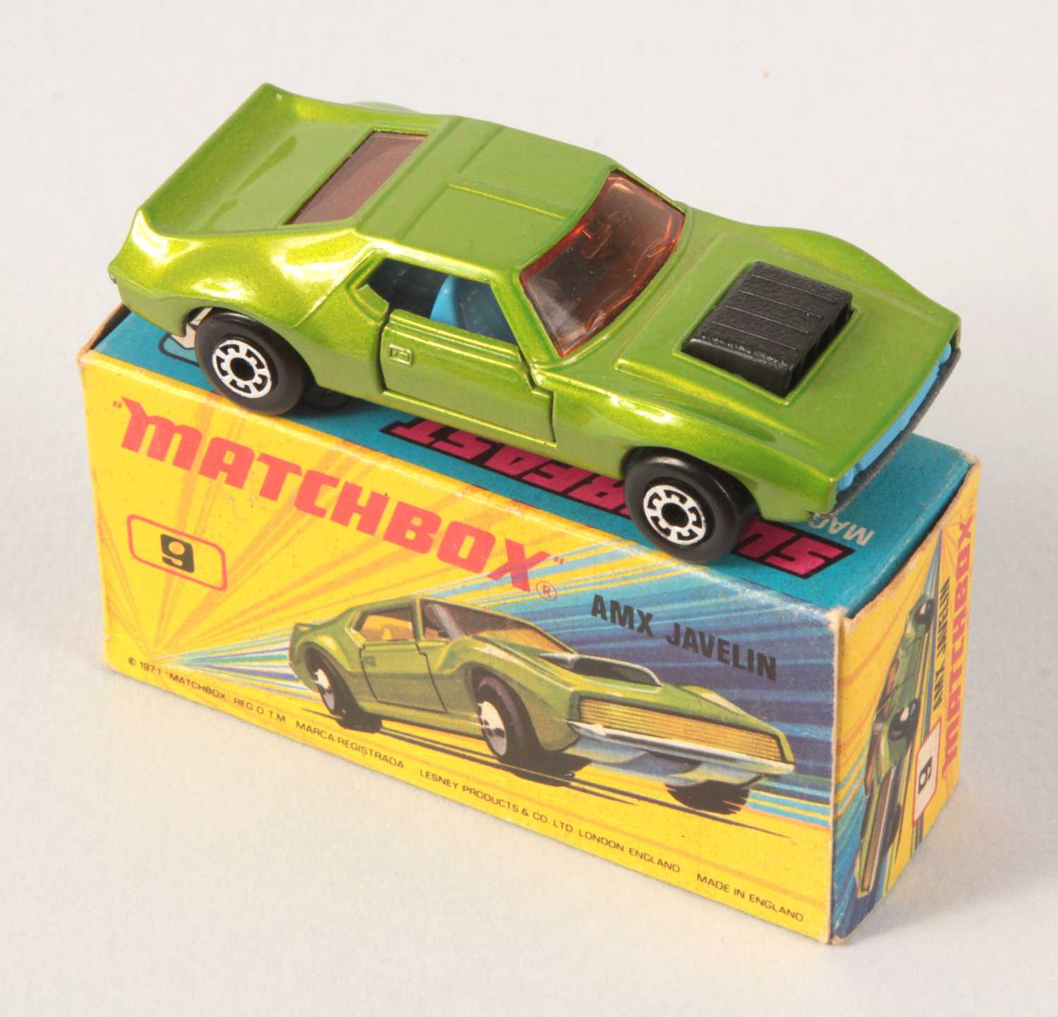 Lot 45 - Matchbox Superfast 9b AMX Javelin WITH VERY RARE BLUE INTERIOR