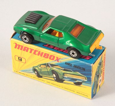 Lot 46 - Matchbox Superfast 9b AMX Javelin Twin Pack Issue RARE METALLIC EMERALD GREEN BODY