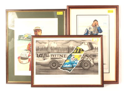 Lot 267 - Nigel Mansell - Group of 3x Ltd Edition Signed Prints