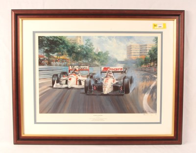 Lot 268 - Nigel Mansell - Group of 4x Large Indy Car Prints