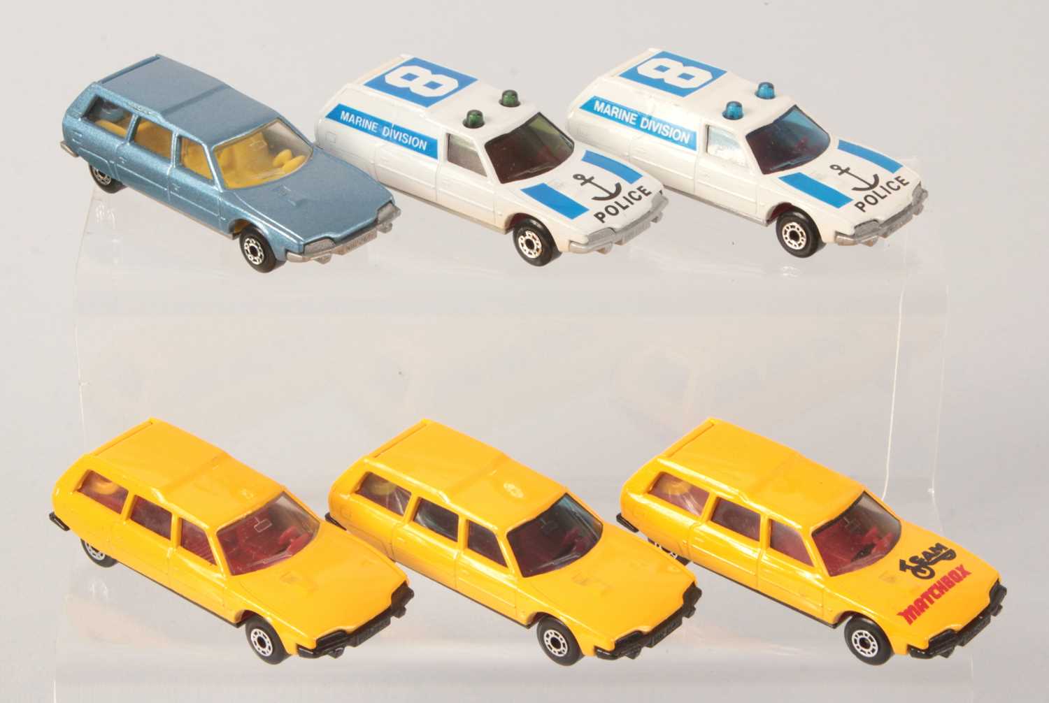 Lot 59 - Matchbox Superfast 6 x 12d Citroen CX Estate VARIATIONS
