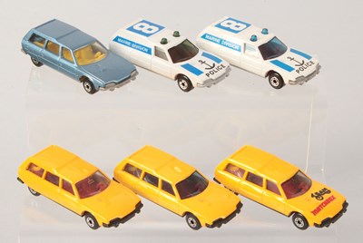 Lot 59 - Matchbox Superfast 6 x 12d Citroen CX Estate VARIATIONS