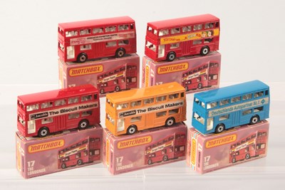 Lot 73 - Matchbox Superfast 5 x 17b Daimler Fleetline Bus